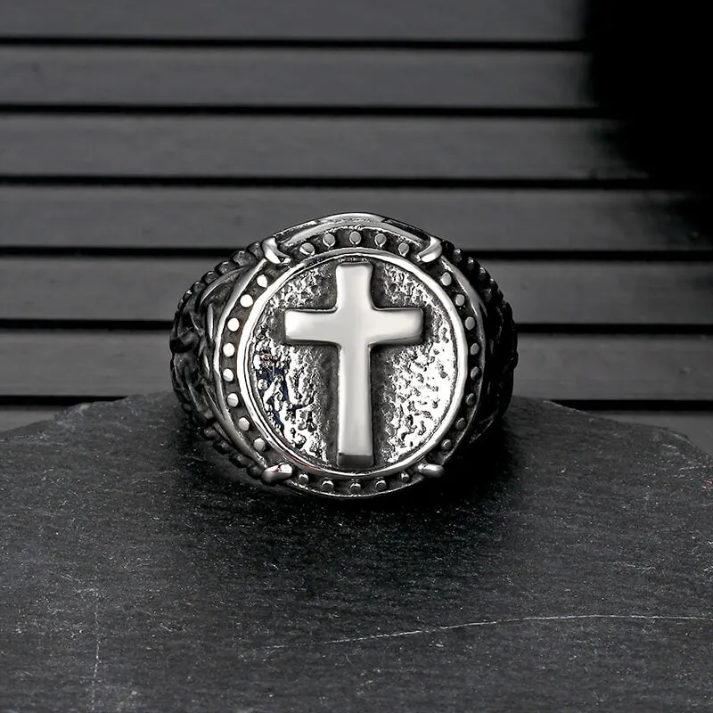 Vintage Cross Knot Stainless Steel Ring sold by GTHIC product image thumbnail 4