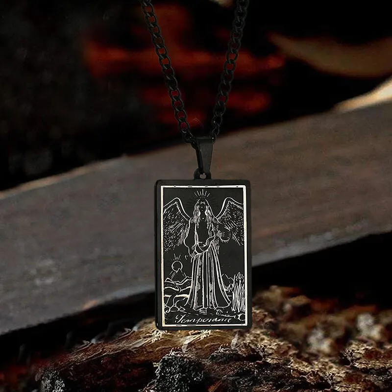 Temperance Major Arcana Tarot Stainless Steel Necklace sold by GTHIC product image thumbnail 3
