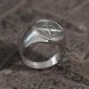 Cross Star Pattern Stainless Steel Ring sold by GTHIC