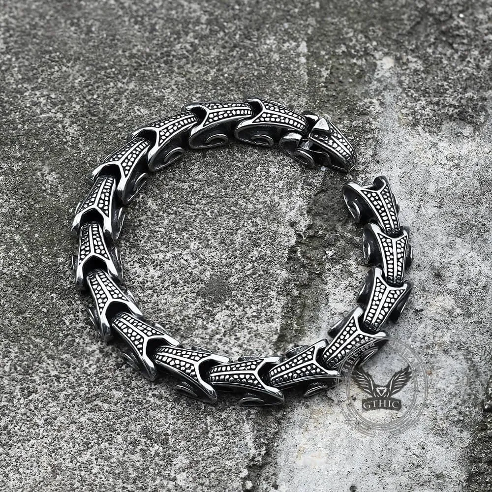 Vintage Dragon Bones Stainless Steel Animal Bracelet sold by GTHIC product image thumbnail 4