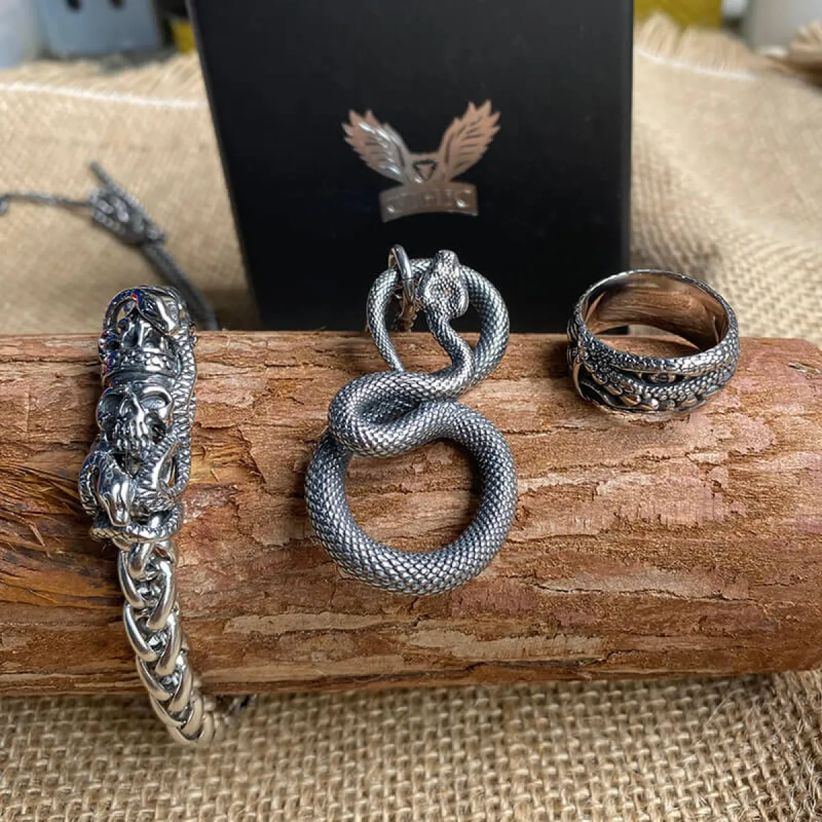 3 Pcs Ferocious Snake Jewelry Set sold by GTHIC