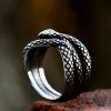 Cobra Twist Snake Stainless Steel Ring sold by GTHIC