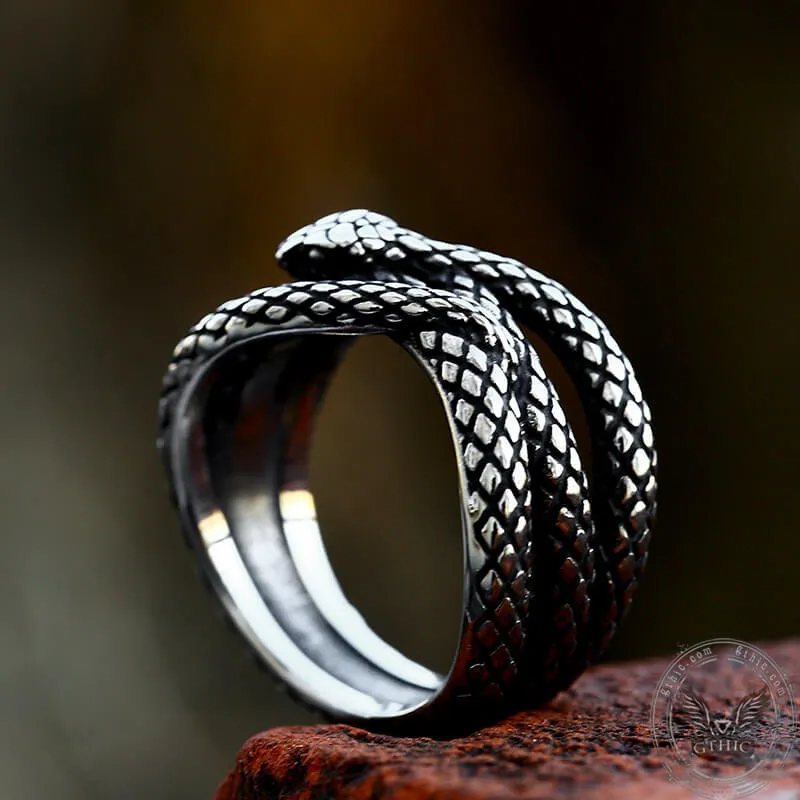 Cobra Twist Snake Stainless Steel Ring sold by GTHIC product image thumbnail 4