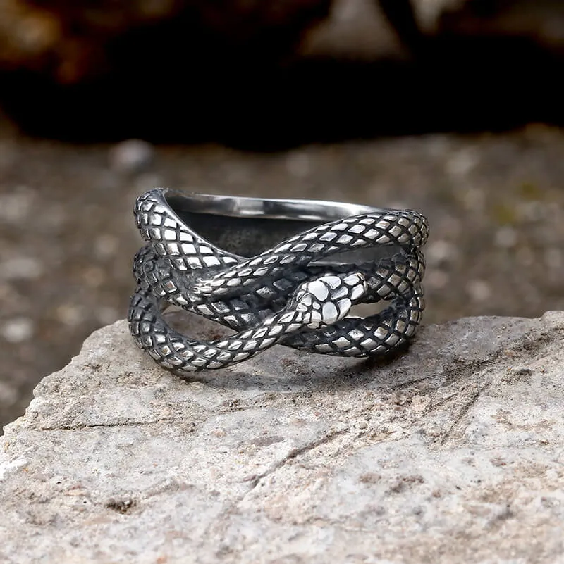 Cobra Twist Snake Stainless Steel Ring sold by GTHIC product image thumbnail 5