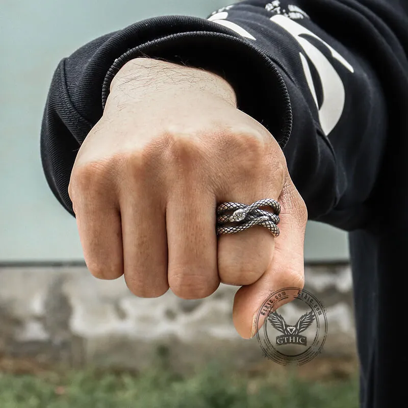 Cobra Twist Snake Stainless Steel Ring sold by GTHIC product image thumbnail 2