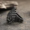 Indian Chief Stainless Steel Skull Ring sold by GTHIC