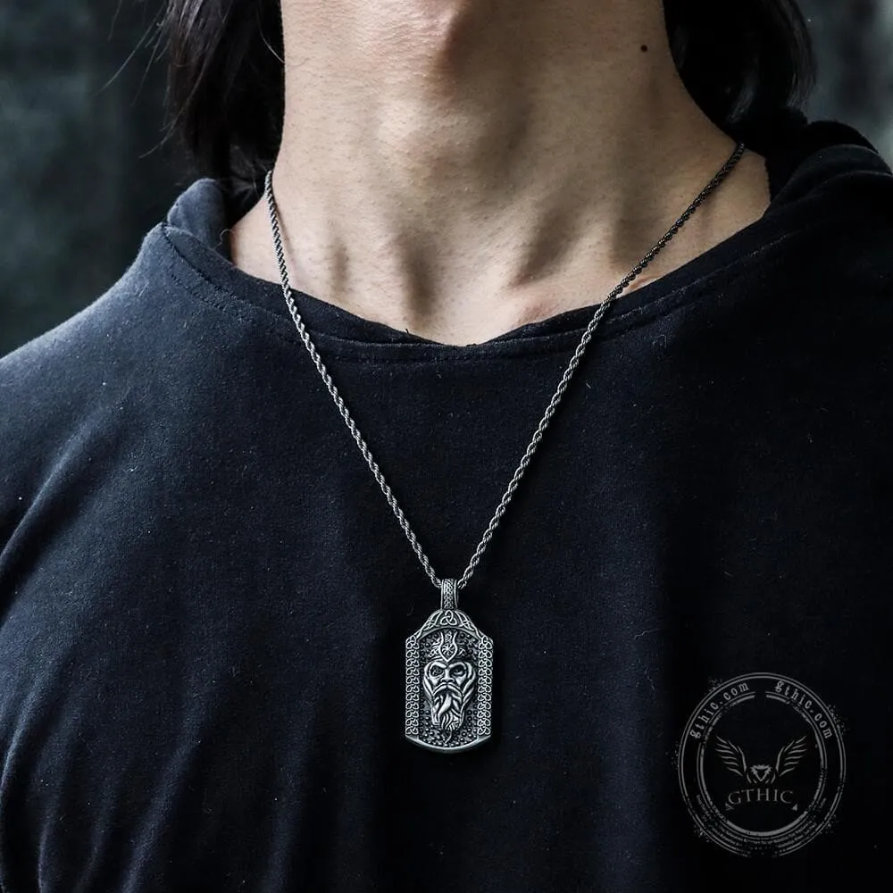 The All-Father Odin Pure Tin Viking Necklace sold by GTHIC product image thumbnail 2
