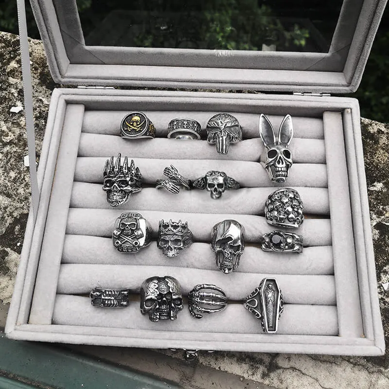 16 Skull Rings Set sold by GTHIC product image thumbnail 3