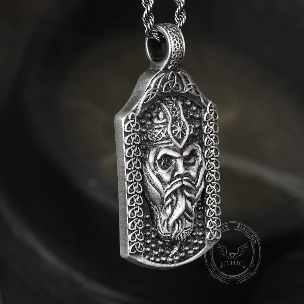 The All-Father Odin Pure Tin Viking Necklace sold by GTHIC product image thumbnail 4