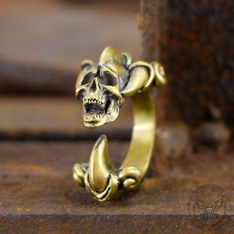 Dark Gothic Paw Brass Skull Ring sold by GTHIC product image thumbnail 4