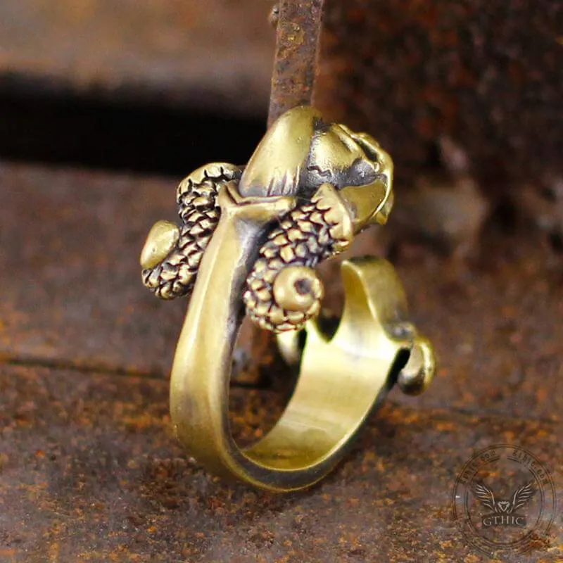 Dark Gothic Paw Brass Skull Ring sold by GTHIC product image thumbnail 5