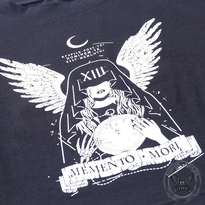 Witch Printed Crew Neck Polyester Gothic T-Shirt sold by GTHIC product image thumbnail 5