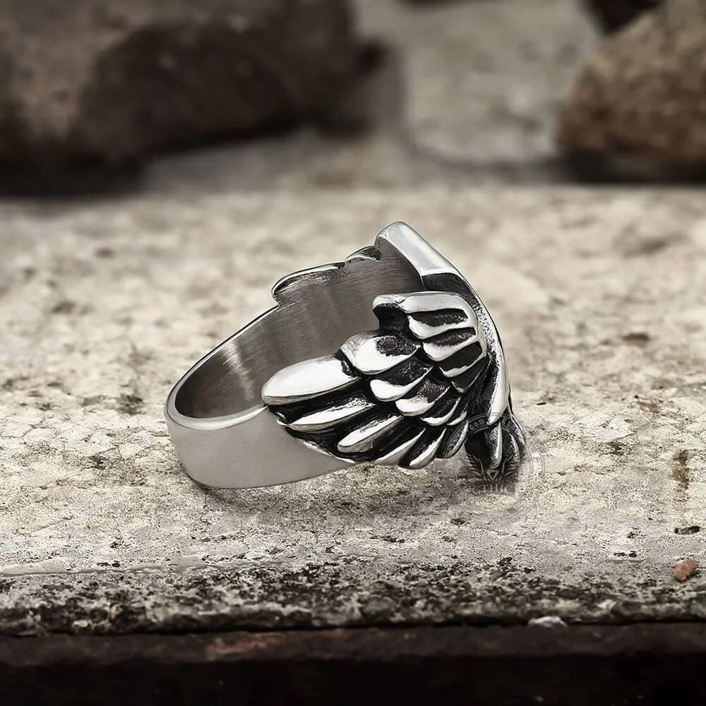 Angel Wing Stainless Steel Beast Ring sold by GTHIC product image thumbnail 5