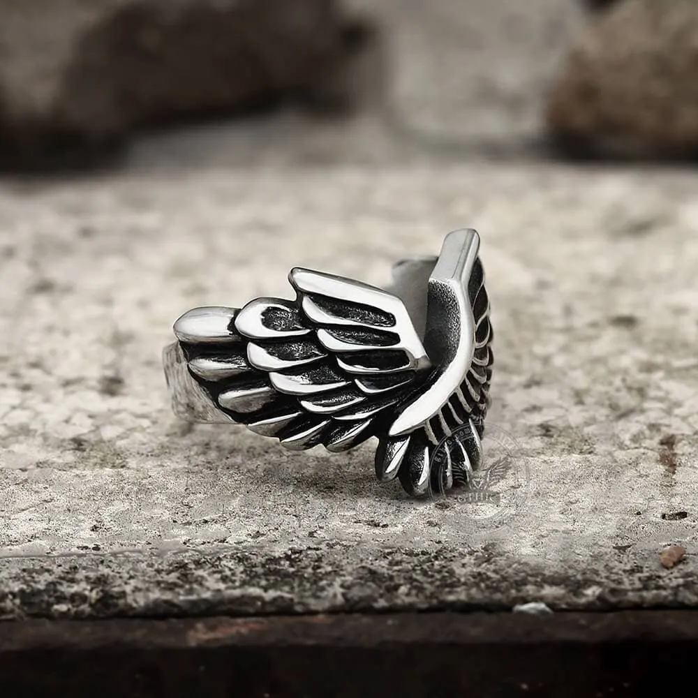 Angel Wing Stainless Steel Beast Ring sold by GTHIC product image thumbnail 3