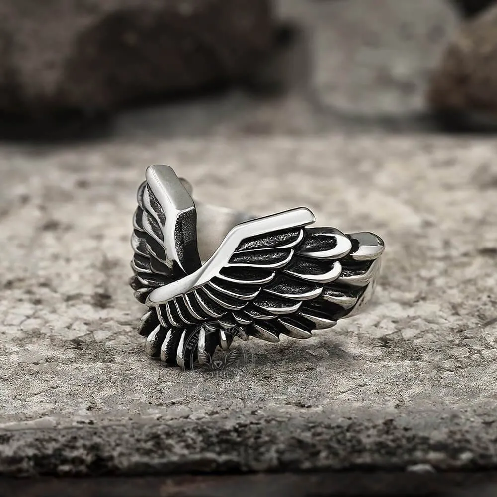 Angel Wing Stainless Steel Beast Ring sold by GTHIC product image thumbnail 4