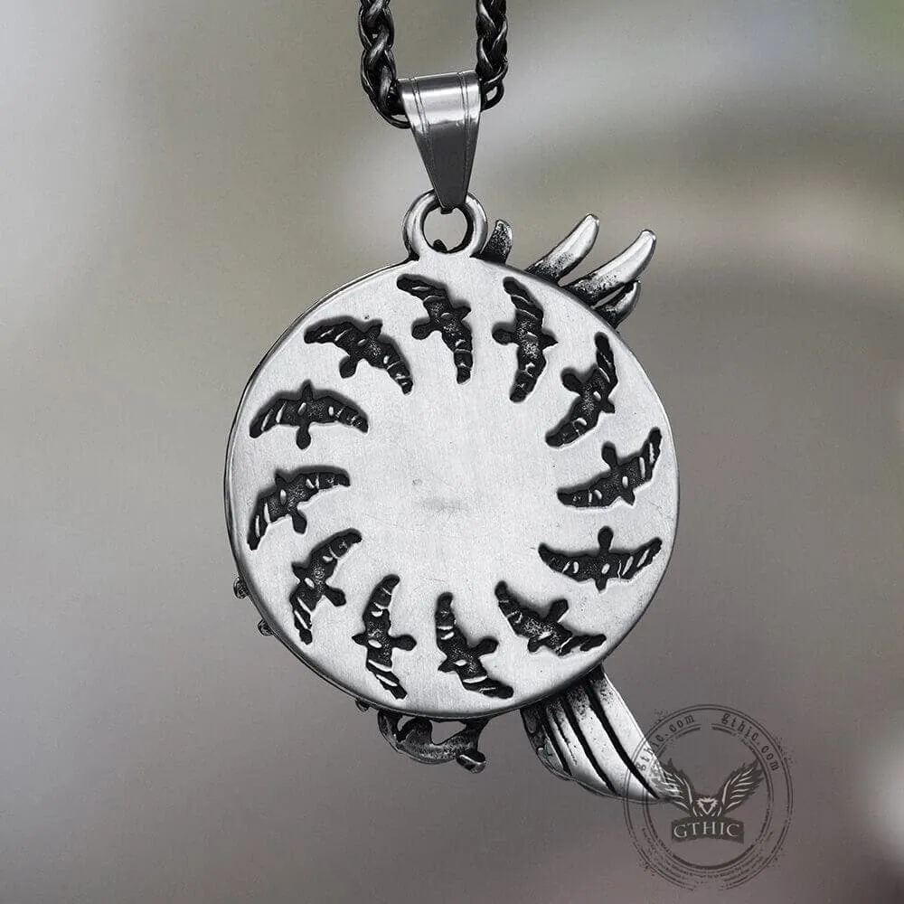 Nordic Raven Stainless Steel Viking Pendant sold by GTHIC product image thumbnail 2
