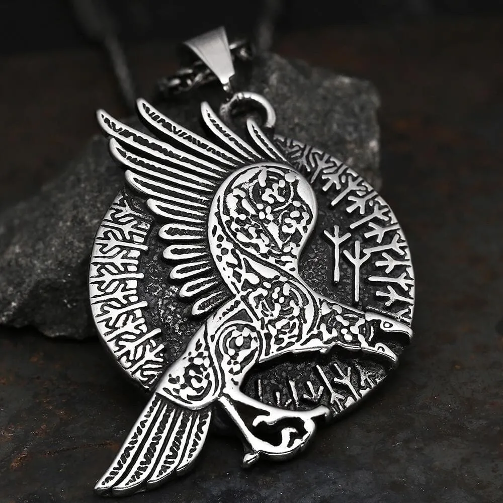 Nordic Raven Stainless Steel Viking Pendant sold by GTHIC product image thumbnail 4