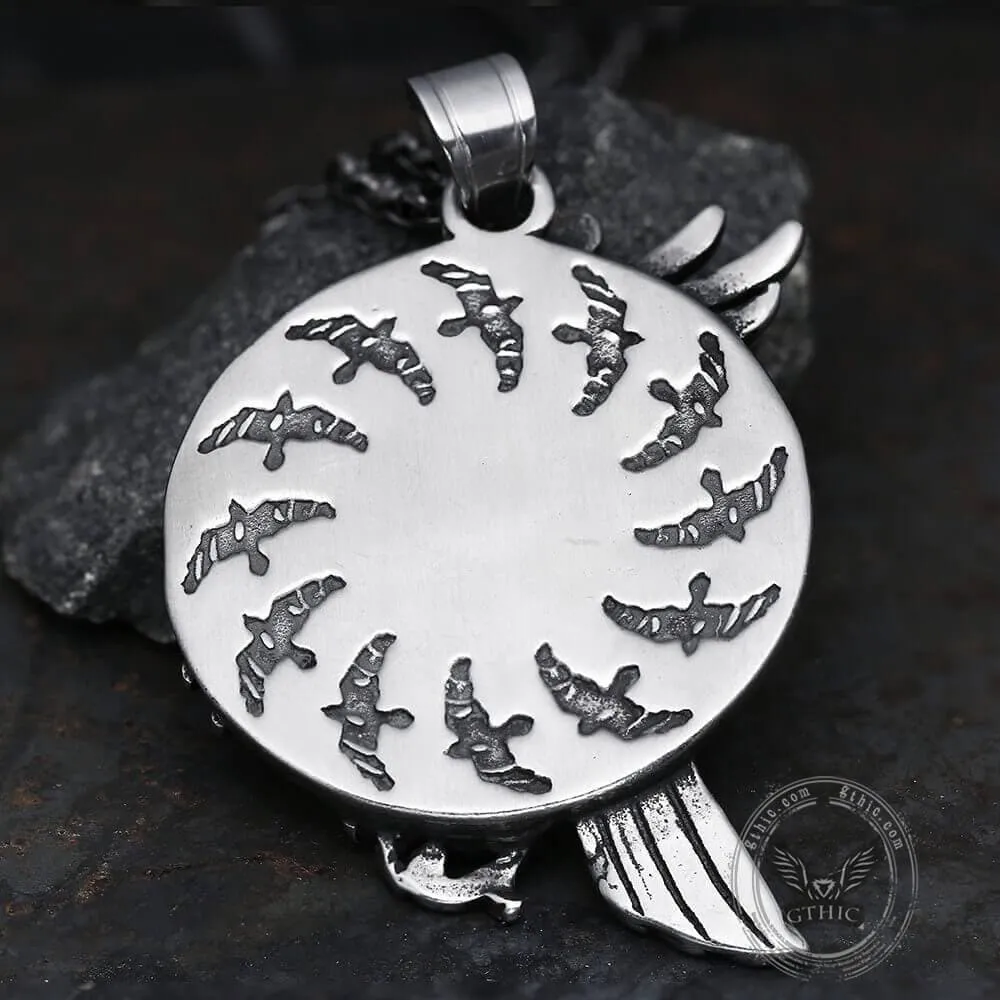 Nordic Raven Stainless Steel Viking Pendant sold by GTHIC product image thumbnail 5
