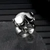 Vintage Goggles Skull Stainless Steel Ring sold by GTHIC