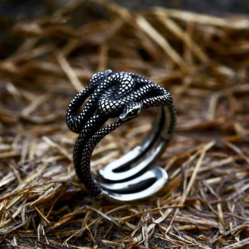 Twist Snake Stainless Steel Animal Ring sold by GTHIC