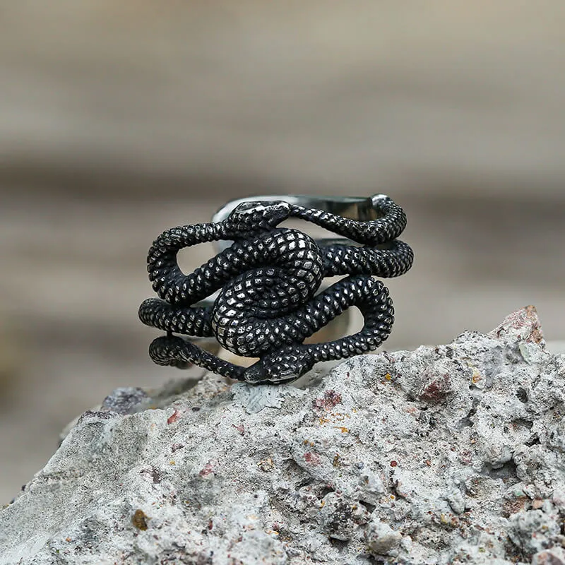 Twist Snake Stainless Steel Animal Ring sold by GTHIC product image thumbnail 3