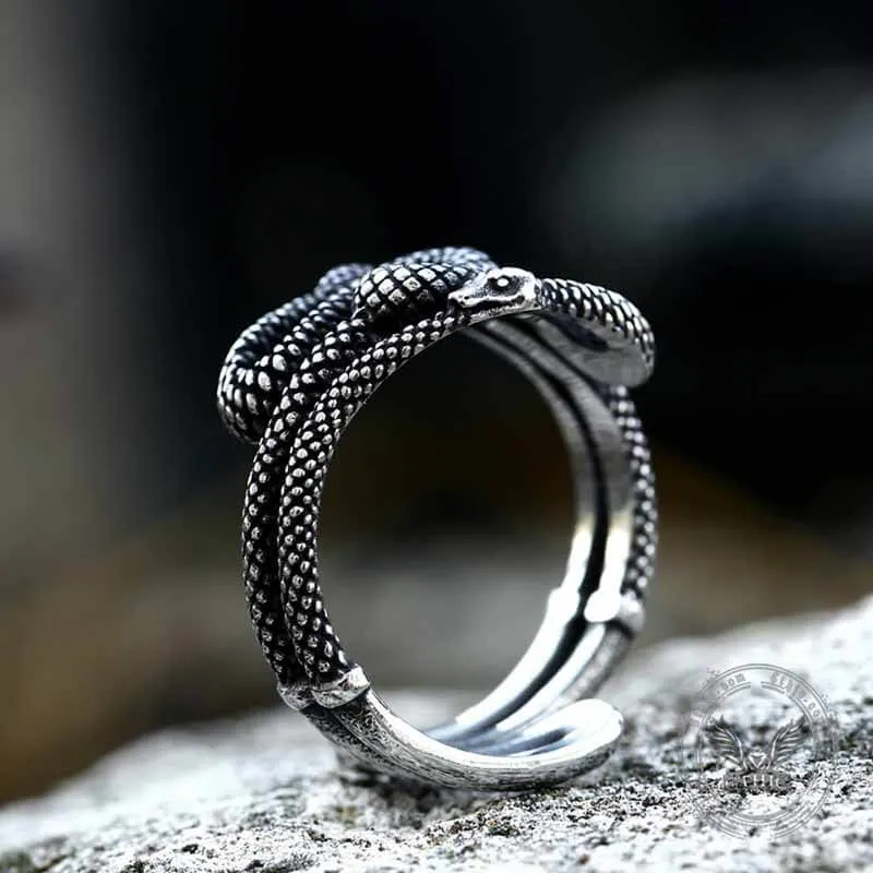 Twist Snake Stainless Steel Animal Ring sold by GTHIC product image thumbnail 4