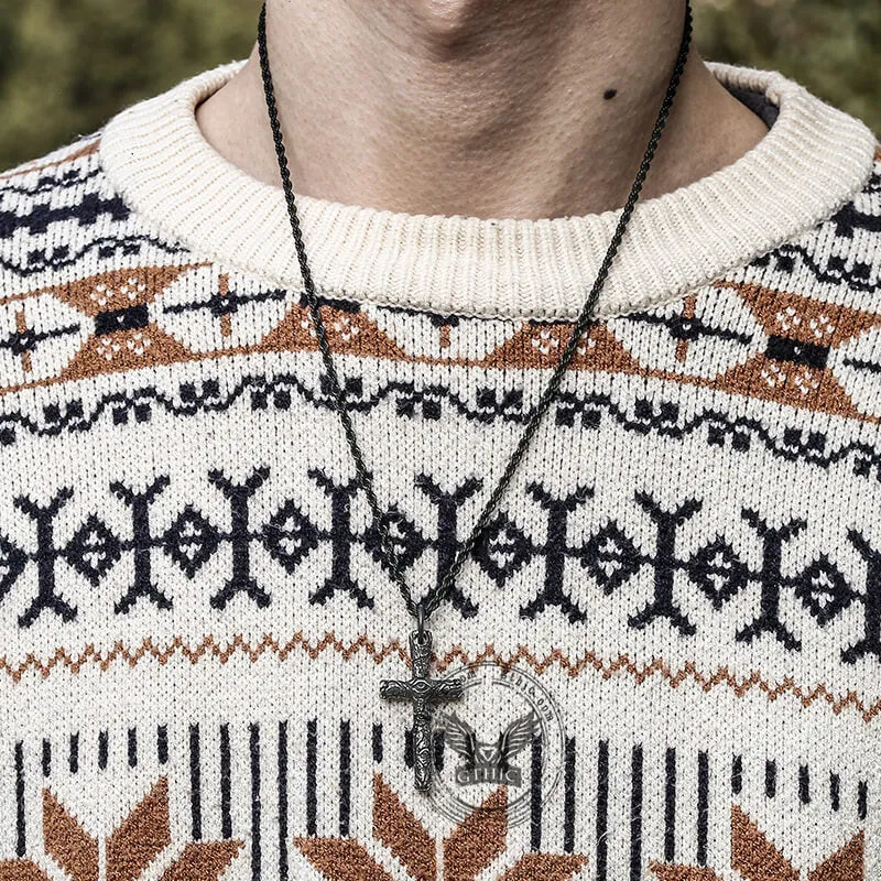 Vintage Evil Eye Cross Stainless Steel Pendant sold by GTHIC product image thumbnail 2