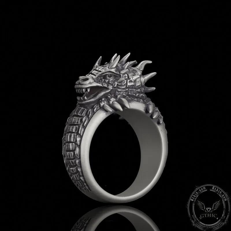 Demonic Dragon Sterling Silver Ring sold by GTHIC product image thumbnail 4