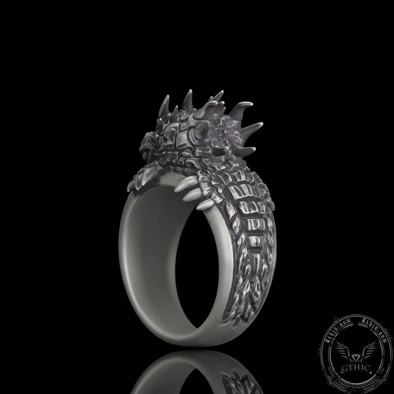 Demonic Dragon Sterling Silver Ring sold by GTHIC product image thumbnail 5