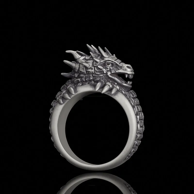 Demonic Dragon Sterling Silver Ring sold by GTHIC product image thumbnail 2