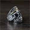 Navy Captain Sterling Silver Skull Ring sold by GTHIC