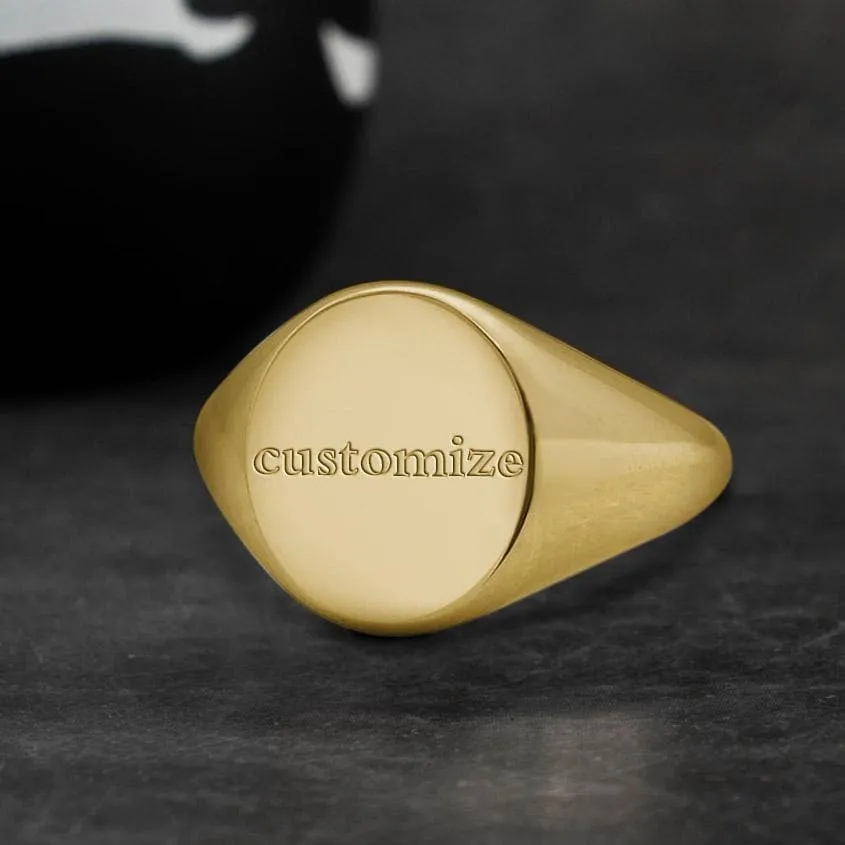 Personalized Sterling Silver Polished Round Ring sold by GTHIC product image thumbnail 4