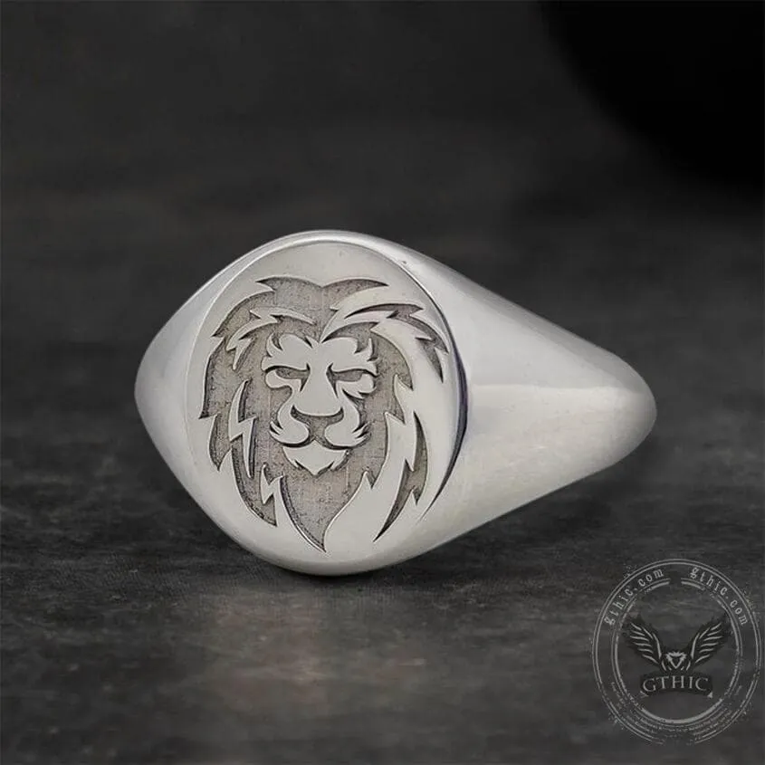 Personalized Sterling Silver Polished Round Ring sold by GTHIC product image thumbnail 2