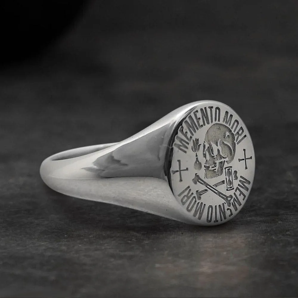 Personalized Sterling Silver Polished Round Ring sold by GTHIC product image thumbnail 3