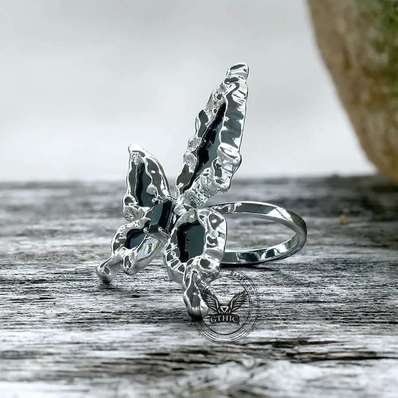 Black Liquid Butterfly Alloy Ring sold by GTHIC product image thumbnail 3