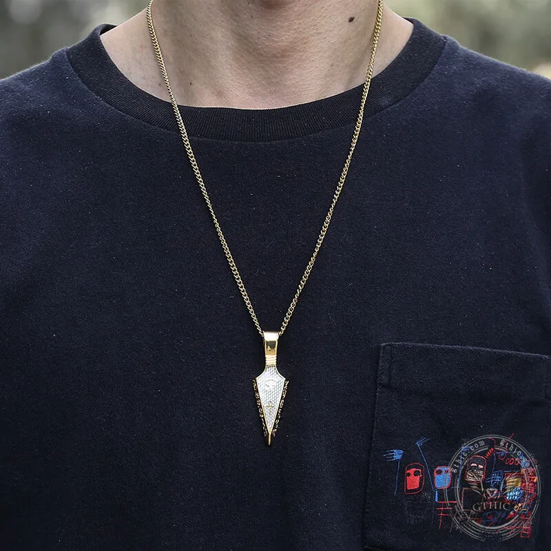 Eye of Ra Ankh Spearhead Stainless Steel Pendant sold by GTHIC product image thumbnail 5