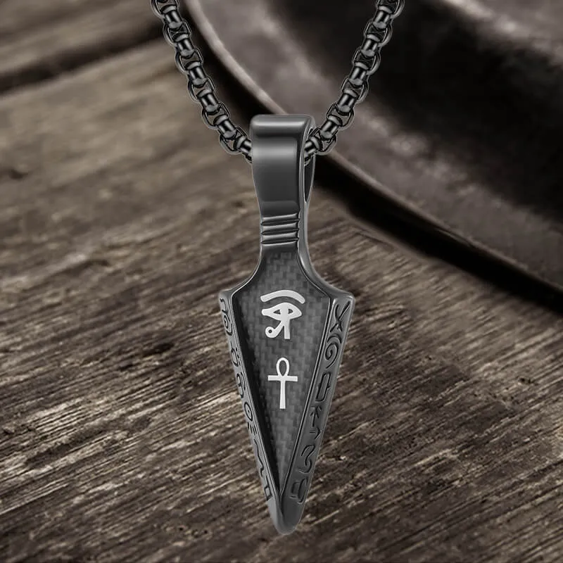 Eye of Ra Ankh Spearhead Stainless Steel Pendant sold by GTHIC product image thumbnail 3