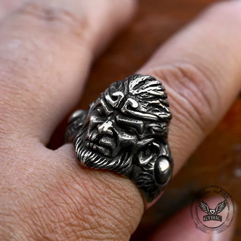 Vintage Monkey King Sun Wukong Stainless Steel Ring sold by GTHIC product image thumbnail 2