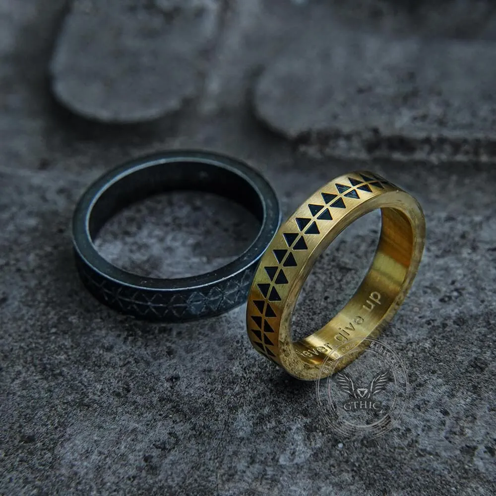 Sawtooth Pattern Stainless Steel Ring sold by GTHIC product image thumbnail 4