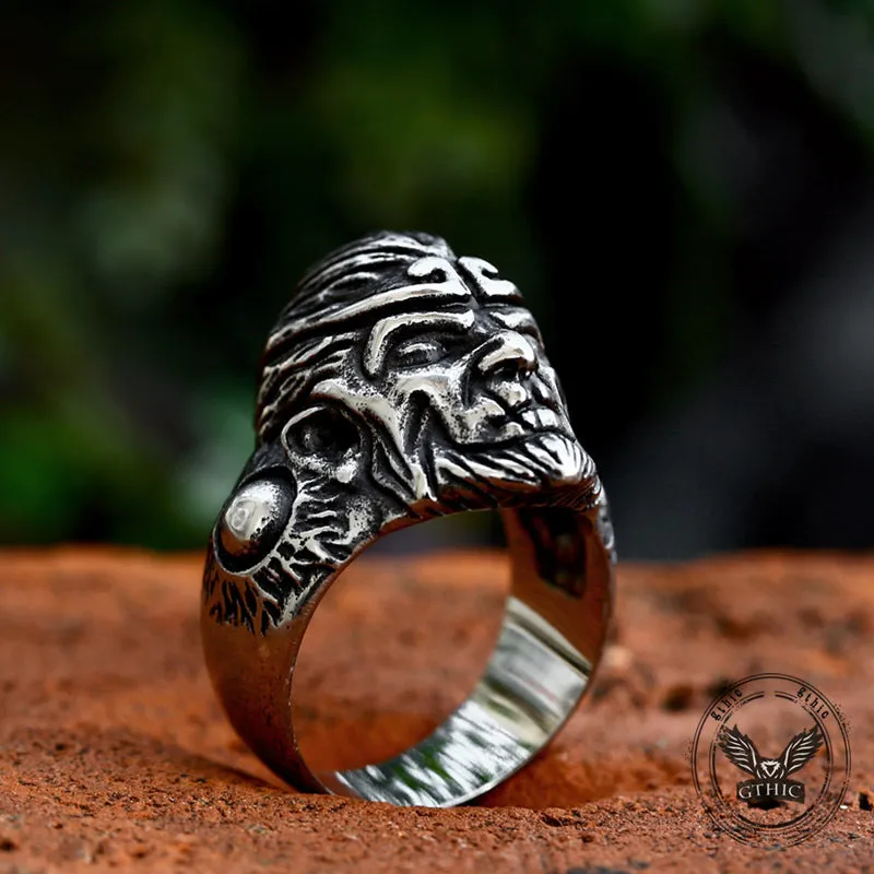 Vintage Monkey King Sun Wukong Stainless Steel Ring sold by GTHIC product image thumbnail 5