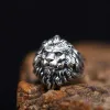 Vintage Lion Head Sterling Silver Animal Ring sold by GTHIC