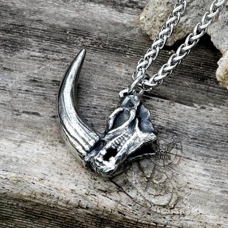 Mandalorian Mudhorn Skull Stainless Steel Pendant sold by GTHIC product image thumbnail 4