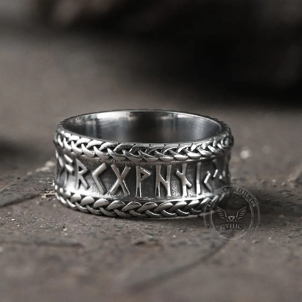 Elder Futhark Runes Stainless Steel Ring sold by GTHIC product image thumbnail 5