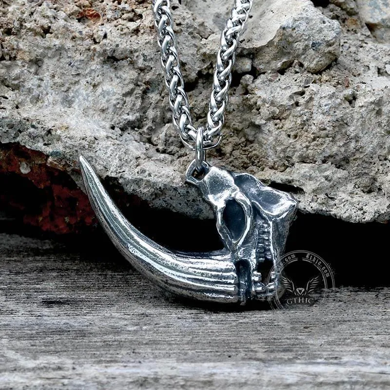 Mandalorian Mudhorn Skull Stainless Steel Pendant sold by GTHIC product image thumbnail 5