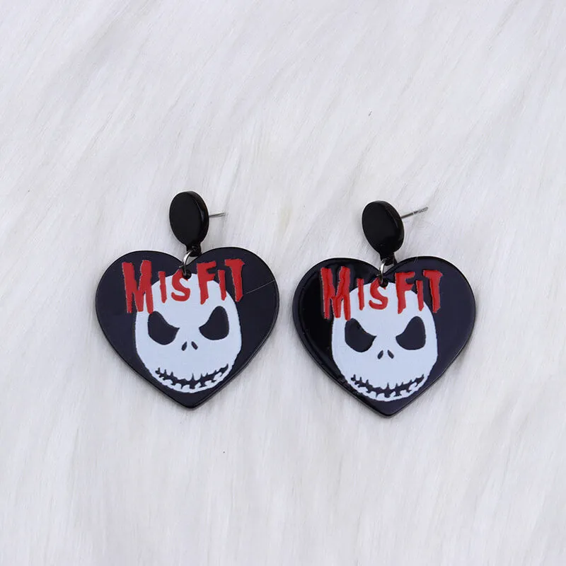 Halloween Skeleton Hands Acrylic Skull Earrings sold by GTHIC product image thumbnail 3