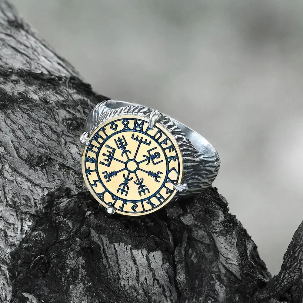 Vegvisir Compass Runes Stainless Steel Ring sold by GTHIC product image thumbnail 4