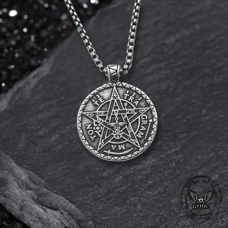 Pentagram Seal of Solomon Stainless Steel Pendant sold by GTHIC product image thumbnail 3