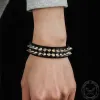 Punk Alloy Leather Spiked Bracelets sold by GTHIC