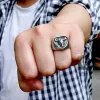 Bull Stainless Steel Signet Animal Ring sold by GTHIC
