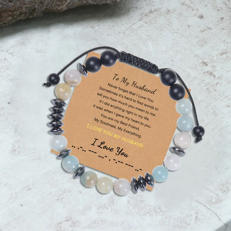 To My Husband I Love You Morse Code Bracelet sold by GTHIC